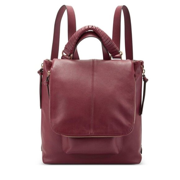 I.N.C. International Concepts Elliah Convertible Backpack Red Gold - Picture 1 of 12